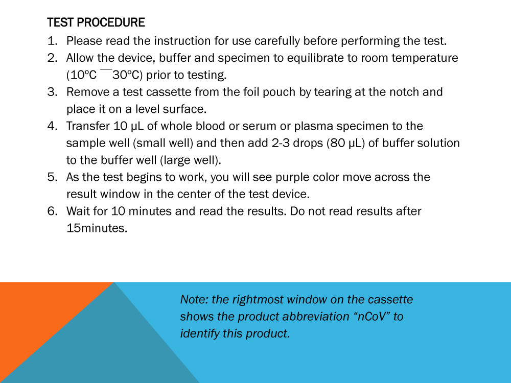 2019-nCov Corona virus test kit