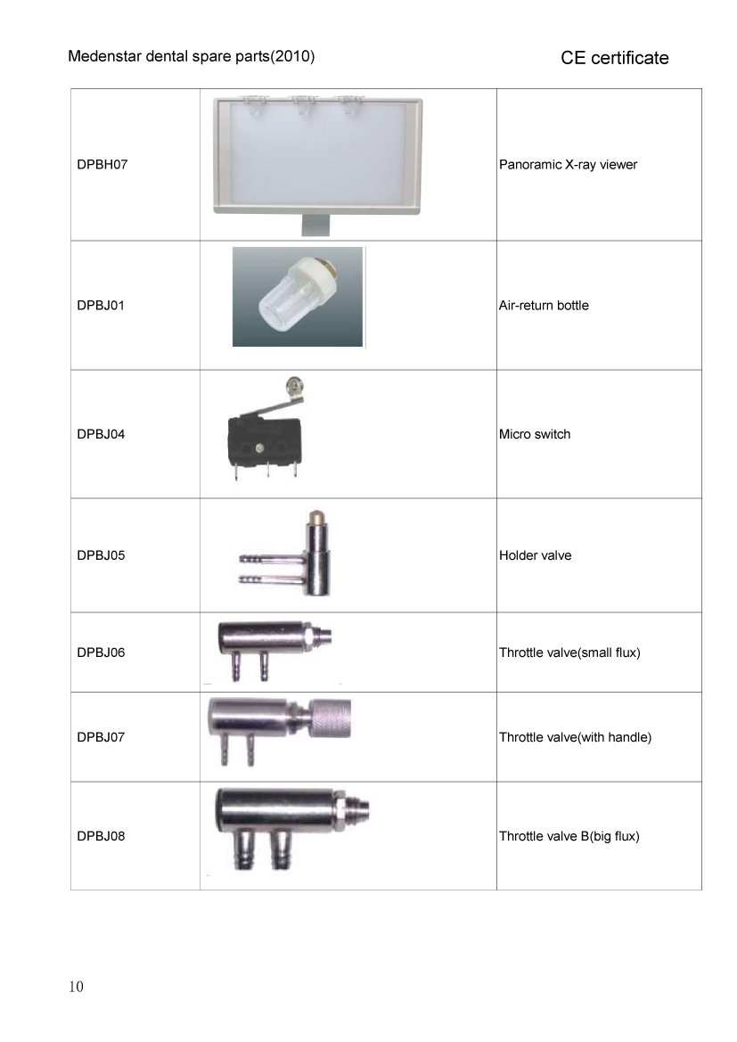 all dental unit  parts
