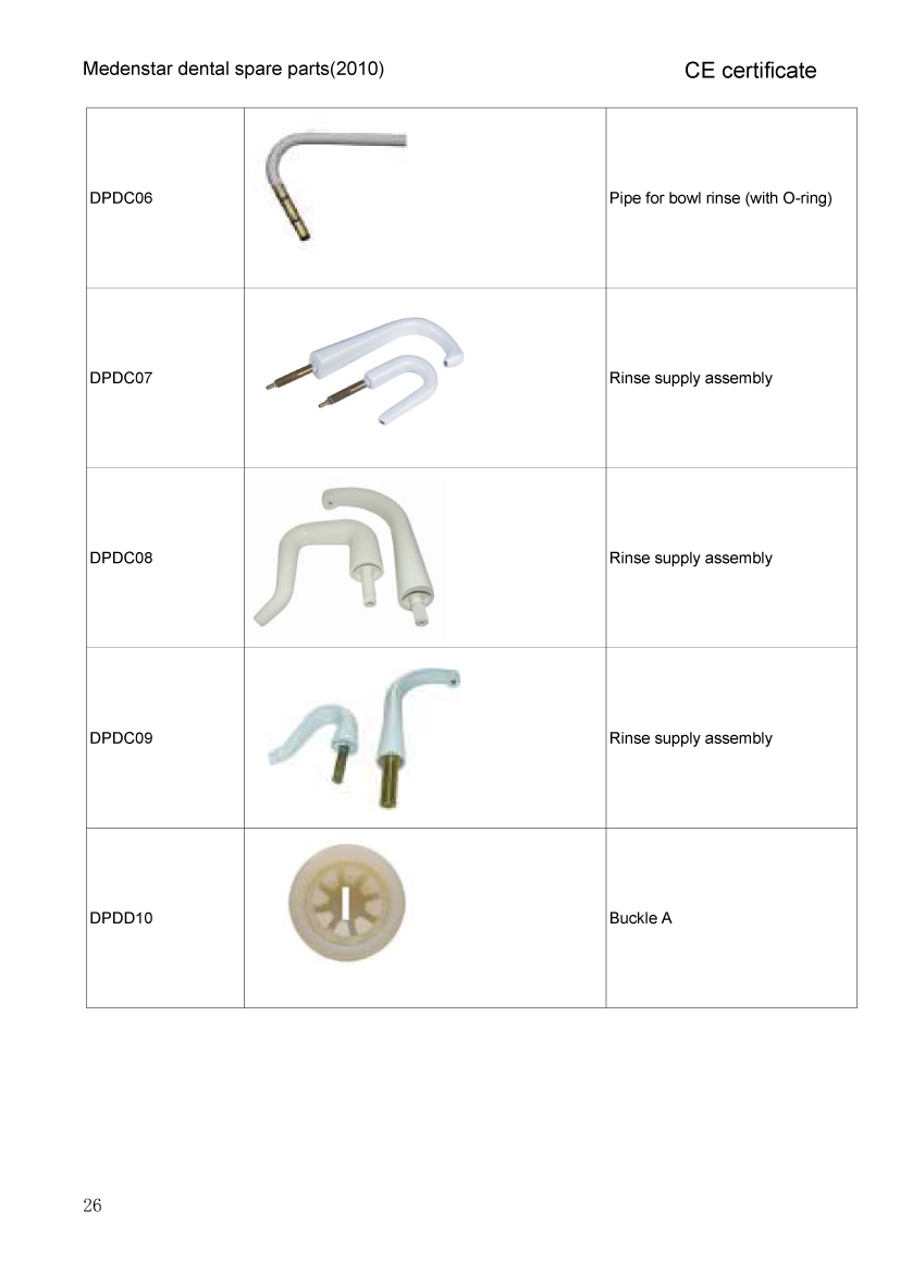 all dental unit  parts
