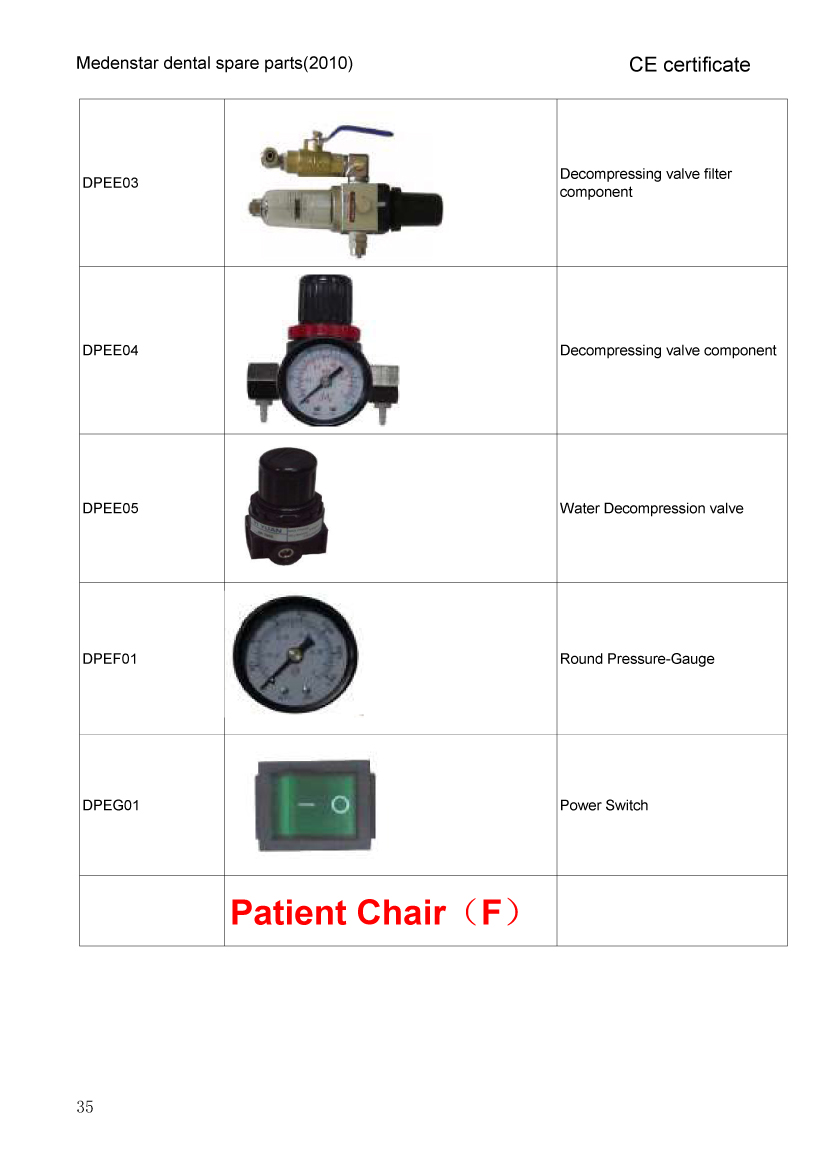 all dental unit  parts