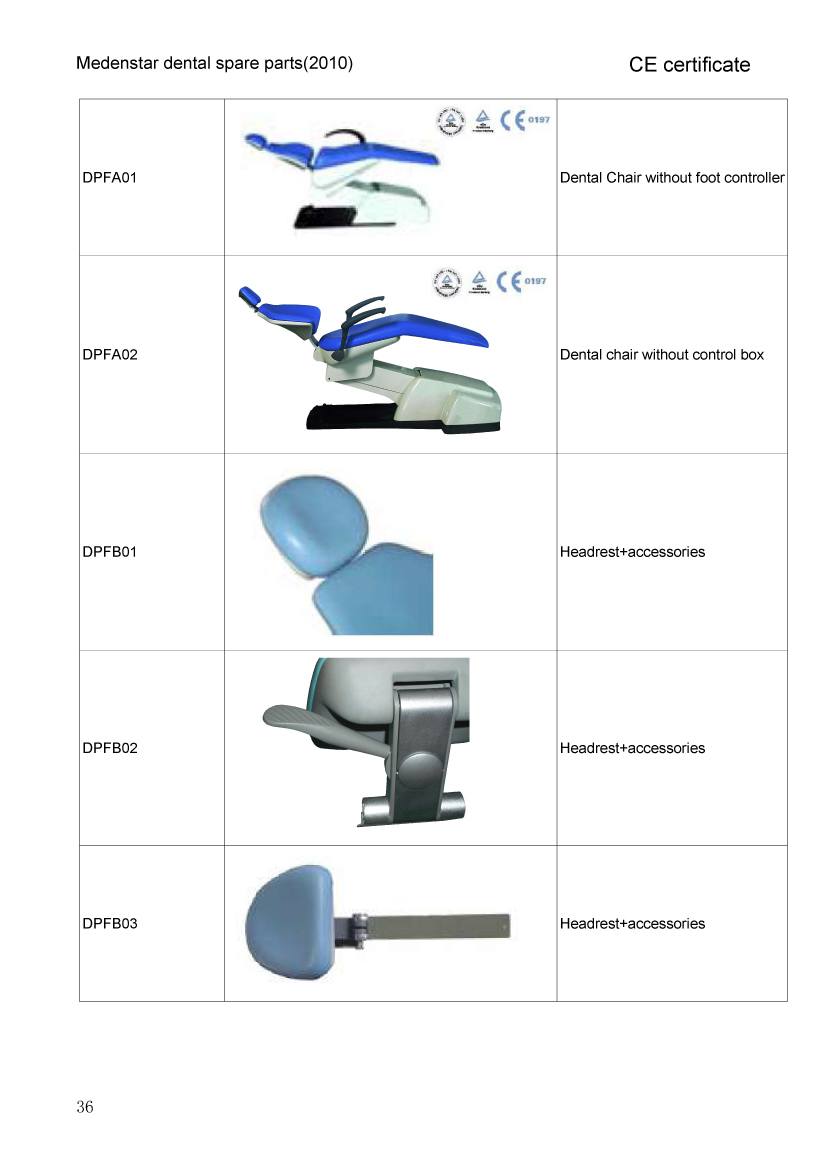 all dental unit  parts