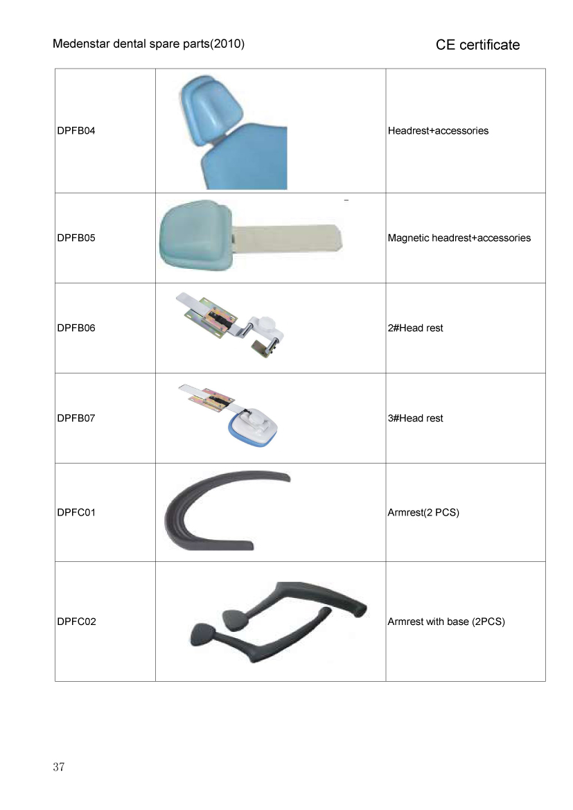 all dental unit  parts