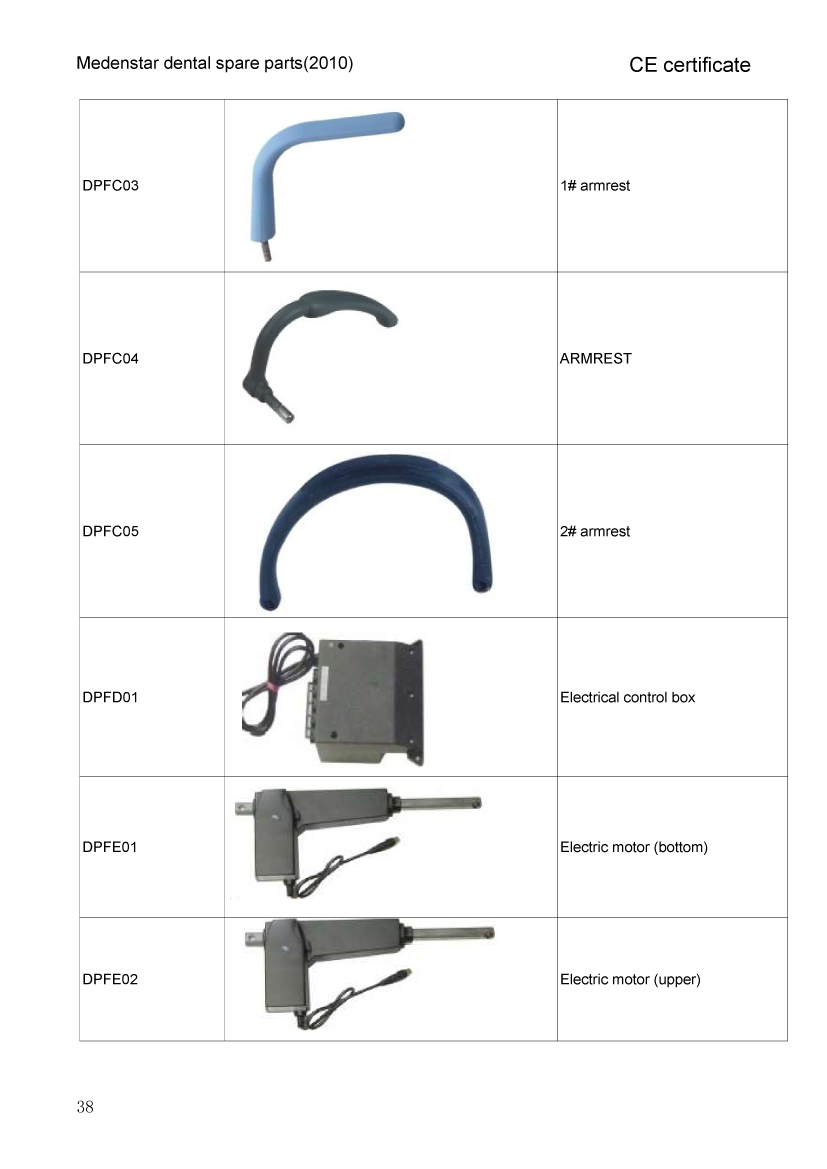 all dental unit  parts